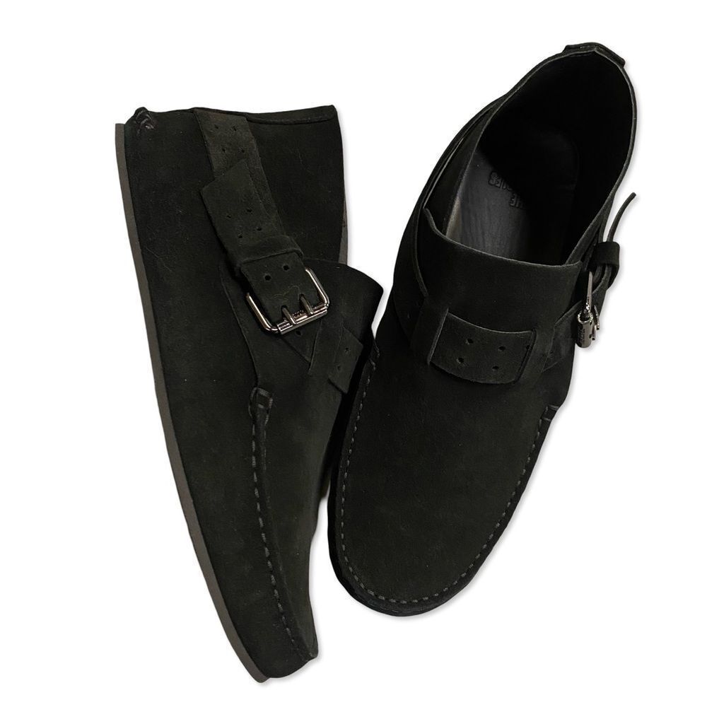 New The Kooples suede leather moccasins black slip ons shoes NIB $475 41 10